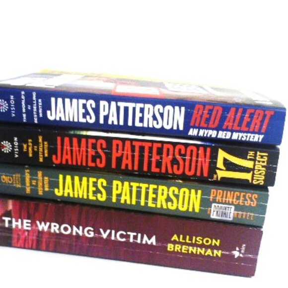4 NOVELS 17th Street James Patterson PRINCESS Alert Wrong VICTIM Allison Brennan - Picture 1 of 8